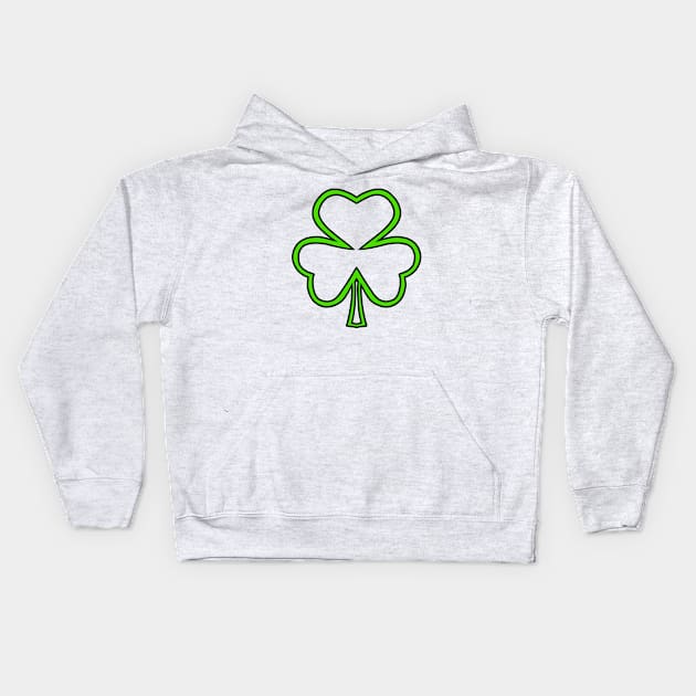 SHAMROCK Light Green Kids Hoodie by SartorisArt1